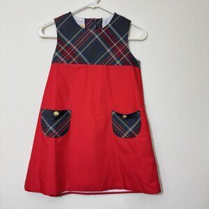 The Beaufort Bonnet Company Girl’s Jumper Dress Size 10 Lined With Pockets
